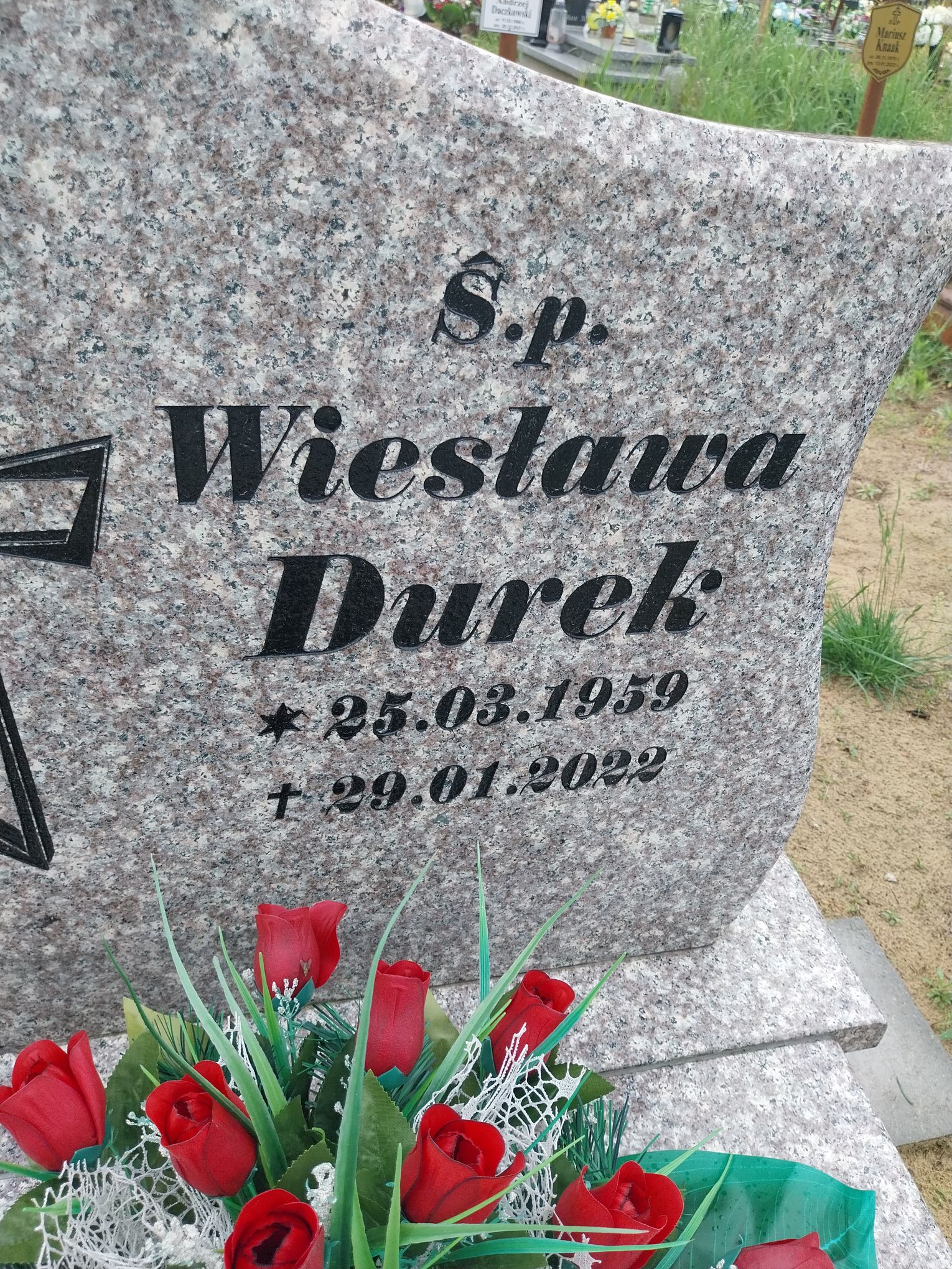 Grób Wiesława Durek