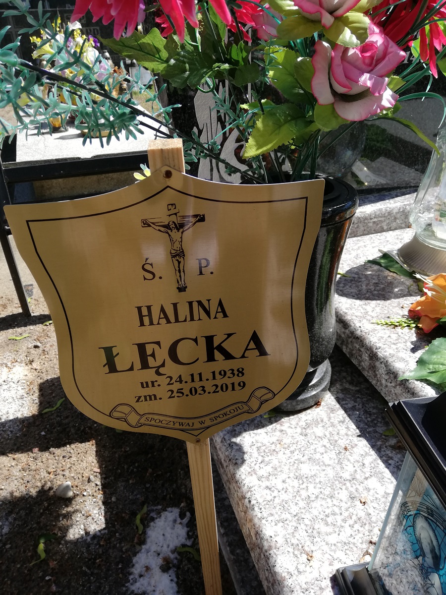 Grób Halina Łęcka